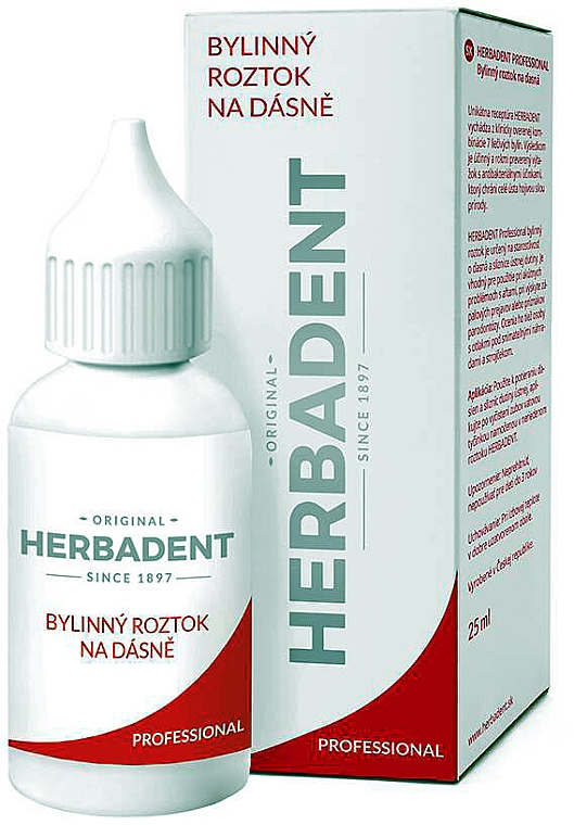 Ziołowy płyn do pielęgnacji dziąseł - Herbadent Professional Herbal Gum Solution — Zdjęcie N1
