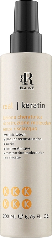 Regenerujący lotion w sprayu do włosów z keratyną - RR Line Real Keratin Lotion — Zdjęcie N1