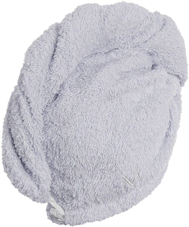 Szary ręcznik-turban do włosów (68 x 26 cm) - MAKEUP — Zdjęcie N3