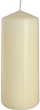 Świeca cylindryczna 60x150 mm, ecru - Bispol — Zdjęcie N1