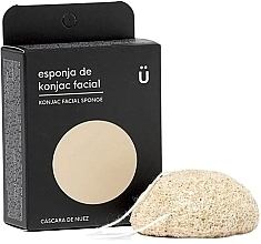 Kup Gąbka do mycia twarzy Łupiny orzecha włoskiego - NaturBrush Konjac Facial Sponge Walnut Shell