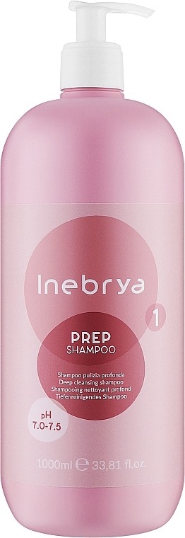 Szampon głęboko oczyszczający do włosów - Inebrya Prep Deep Cleansing Shampoo — Zdjęcie N1