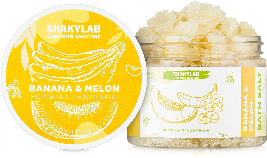 Sól morska do kąpieli Banana & Melon - SHAKYLAB Natural Bath Salt — Zdjęcie N3