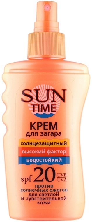 Krem do opalania do skóry wrażliwej (SPF 20) - Biokon Sun Time — Zdjęcie N2