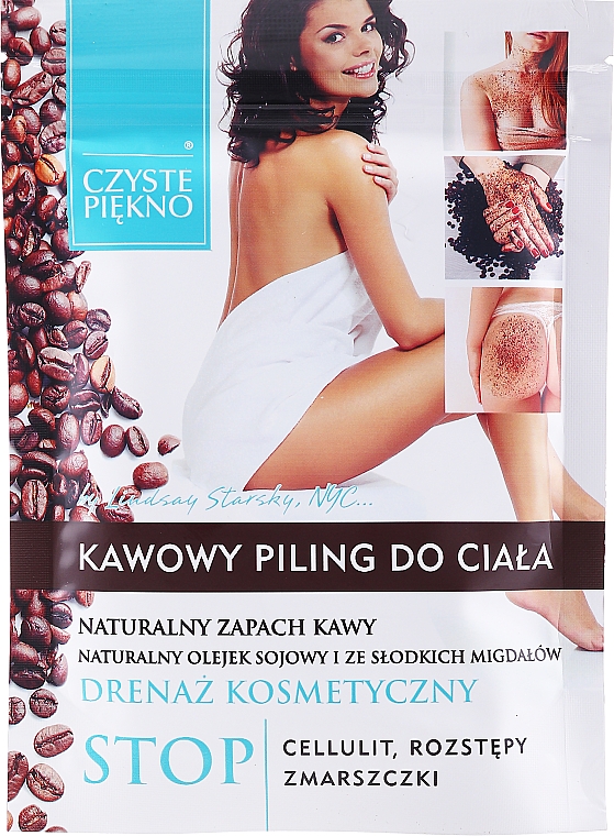 Kawowy peeling do ciała Drenaż kosmetyczny - Czyste Piękno — Zdjęcie N1