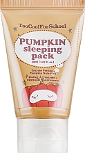 Maska na noc z ekstraktem z dyni - Too Cool For School Pumpkin Sleeping Pack — Zdjęcie N3