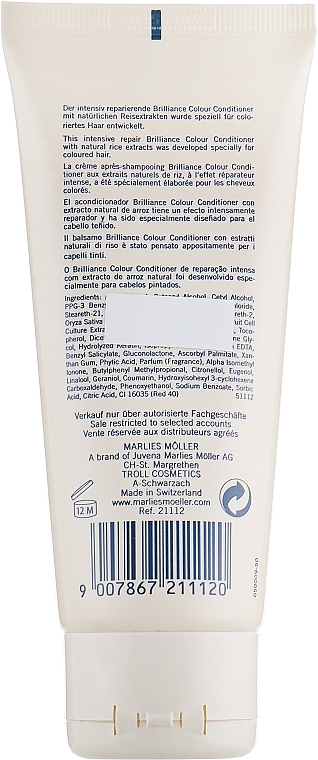 Odżywka do włosów farbowanych - Marlies Moller Brilliance Colour Conditioner — Zdjęcie N2