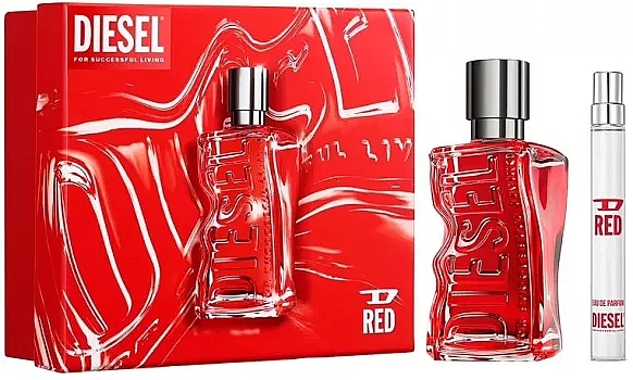 Diesel D Red - Zestaw  (edp/50ml + edp/10ml) — Zdjęcie N1