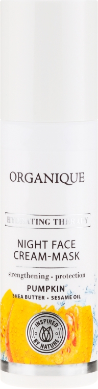 Intensywnie nawilżająca maska do twarzy na noc - Organique Hydrating Therapy Night Face Cream-Mask