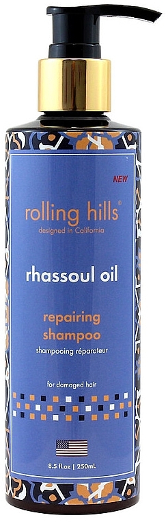 Szampon rewitalizujący - Rolling Hills Rhassoul Oil Repairing Shampoo — Zdjęcie N1