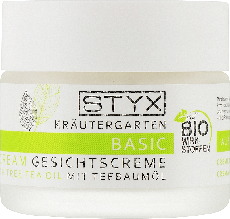 Krem do twarzy z olejkiem z drzewa herbacianego - STYX Basic Face Cream with Tea Tree Oil — Zdjęcie N1