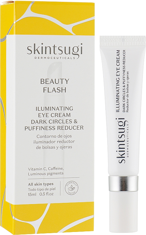 Rozświetlający krem ​​pod oczy - Skintsugi Beauty Flash Illuminating Eye Cream Dark Circles & Puffyness Reducer