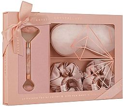 Zestaw - Crystallove Rose Quartz Home SPA Set  — Zdjęcie N1