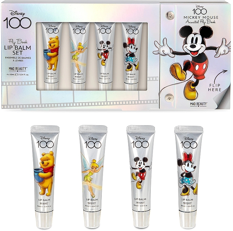 Zestaw balsamów do ust - Mad Beauty Disney 100 Mickey Mouse Lip Balm Set — Zdjęcie N3