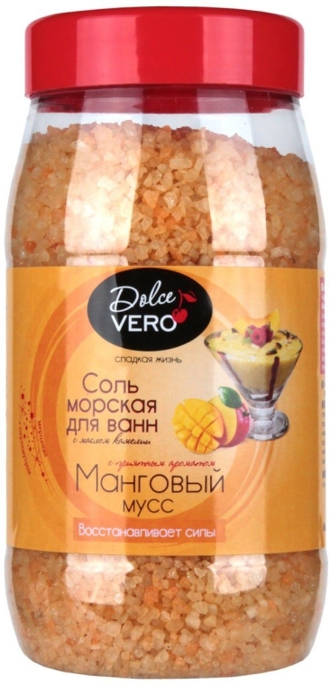 Sól morska do kąpieli Mus z mango - Aqua Cosmetics Dolce Vero — Zdjęcie N1