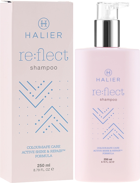 Szampon chroniący kolor włosów farbowanych - Halier Re:flect Shampoo — Zdjęcie N1
