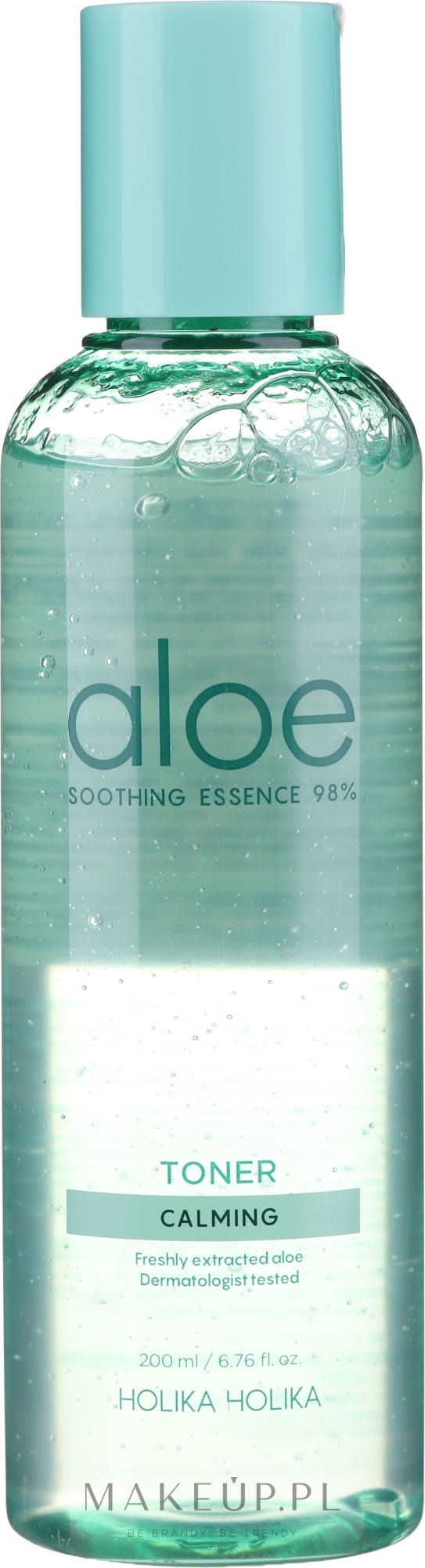 Kojący tonik do twarzy - Holika Holika Aloe Soothing Essence 98% Toner Calming — Zdjęcie 200 ml