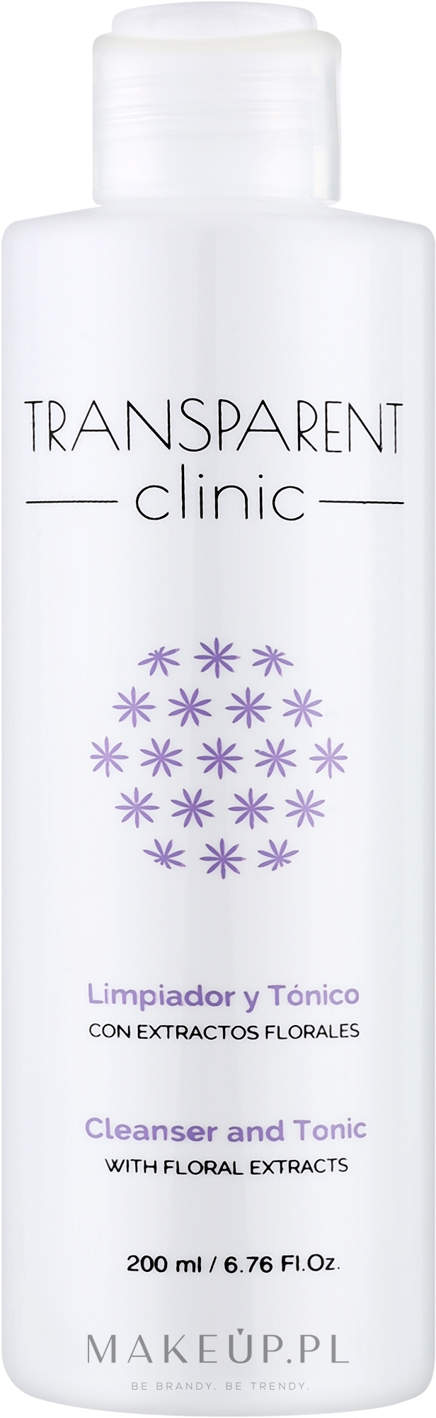 Oczyszczający tonik do twarzy - Transparent Clinic Cleanser and Tonic — Zdjęcie 200 ml