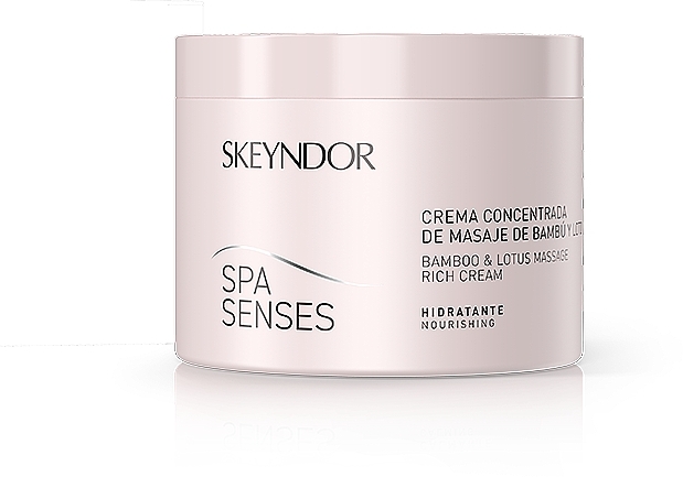 Krem do masażu ciała z ekstraktem z bambusa i lotosu - Skeyndor Spa Senses Bamboo & Lotus Massage Rich Cream — Zdjęcie N1