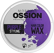 Kup Fioletowy wosk do stylizacji włosów - Morfose Ossion Hair Color Wax Purple Styling