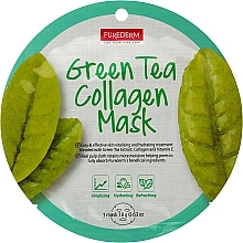 Maska w płachcie z zieloną herbatą - Purederm Green Tea Collagen Mask — Zdjęcie N1