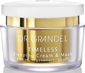 Kremowa maseczka do twarzy na noc - Dr. Grandel Timeless Sleeping Cream & Mask  — Zdjęcie N1