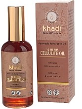 Kup PRZECENA! Olejek antycellulitowy 10 ziół - Khadi Ayurvedic Restorative Oil *