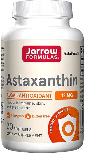 Suplementy diety Astaksantyna - Jarrow Formulas Astaxanthin 12mg — Zdjęcie N1