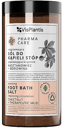 Sól do kąpieli Kasztanowiec + borowina - Vis Plantis Pharma Care Foot Bath Salt — Zdjęcie N1