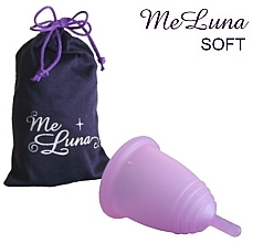 Kubeczek menstruacyjny, rozmiar S, różowy - MeLuna Soft Menstrual Cup Stem — Zdjęcie N1