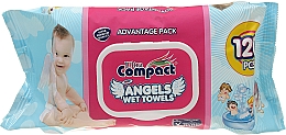 Chusteczki nawilżane dla niemowląt - Ultra Compact Angels Wet Towels Advantage Pack — Zdjęcie N1