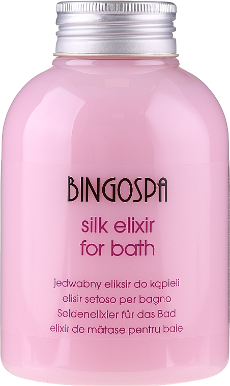 Zestaw podarunkowy - BingoSpa Spa Cosmetics With Silk Set (show/milk/300ml + h/shm/300ml + bath/elixir/500ml) — Zdjęcie N4