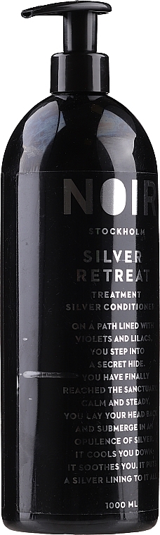 PRZECENA! Oczyszczająca odżywka do włosów - Noir Stockholm Silver Retreat-Treatment Silver Conditioner * — Zdjęcie N2