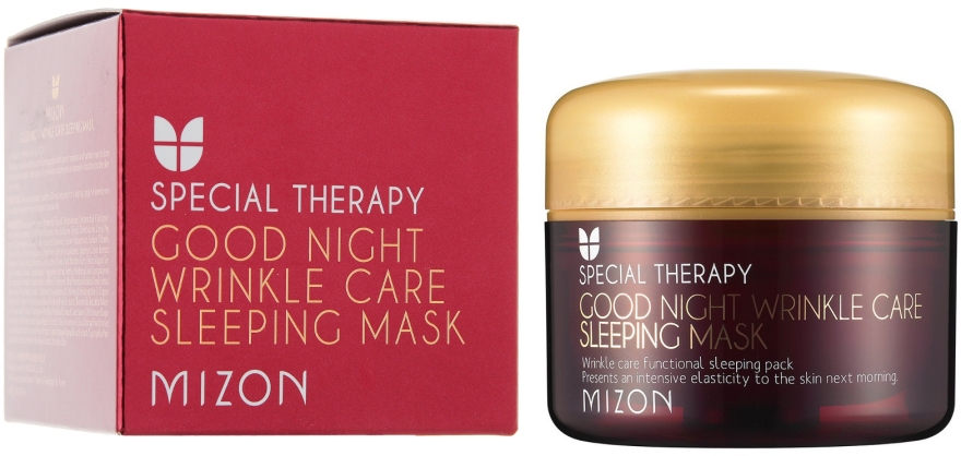 Retinolowa przeciwzmarszczkowa maska odżywcza na noc - Mizon Good Night Wrinkle Care Sleeping Mask — Zdjęcie N1