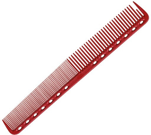 Grzebień do strzyżenia z płaskimi zębami, 180 mm, czerwony - Y.S.Park Professional 339 Cutting Combs Red