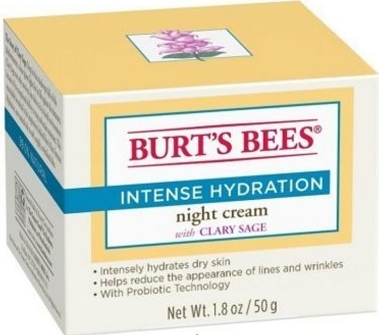 Krem do twarzy na noc - Burt's Bees Intense Hydration Night Cream — Zdjęcie N1