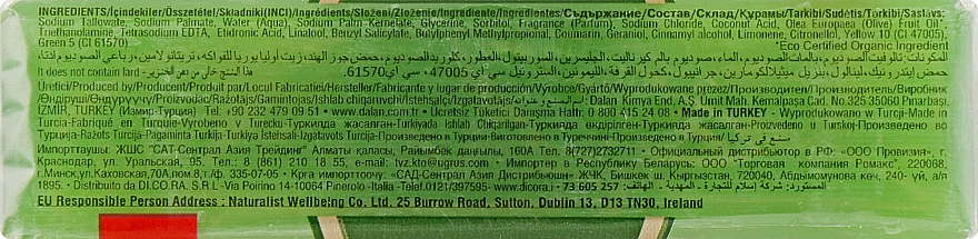 Glicerynowe mydło Oliwka - Dalan Savon De Marseille Glycerin Soap Organic Olive Oil — Zdjęcie N2