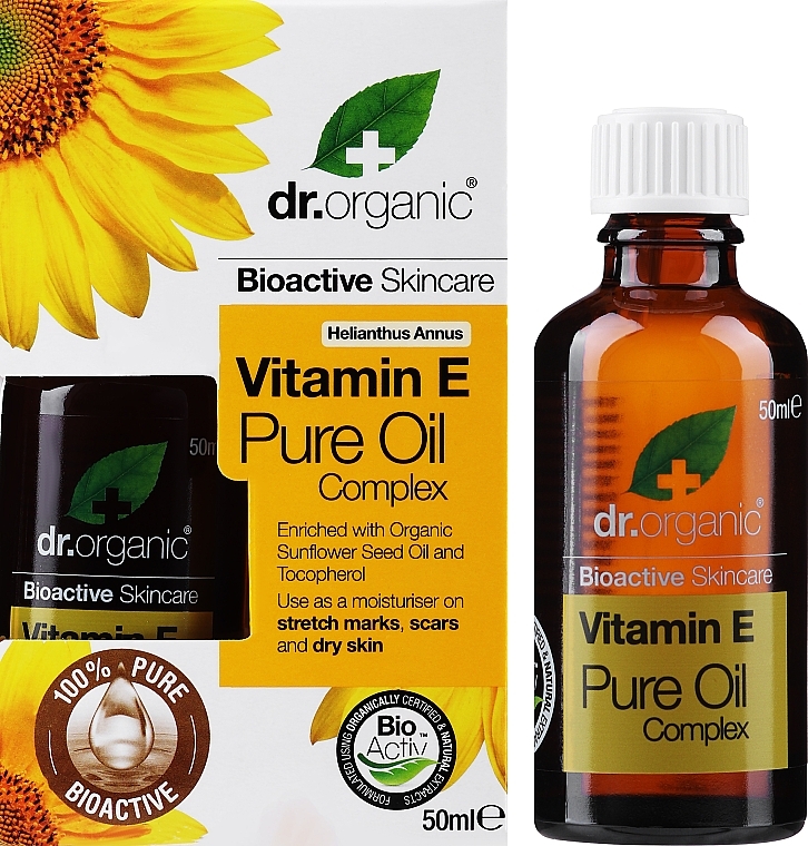 Olej z witaminą E - Dr Organic Vitamin E Pure Oil Nourishing Oil — Zdjęcie N2