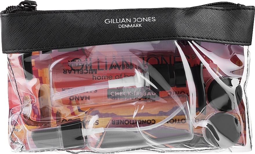 Zestaw butelek kosmetycznych - Gillian Jones Cimi Transparent Check In Bag — Zdjęcie N2
