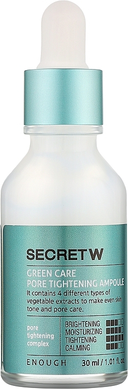 Serum do twarzy - Enough Secret W Green Care Pore Tightening Ampoule — Zdjęcie N1