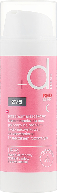Przeciwzmarszczkowy krem-maska na noc - Eva Dermo Red Off Night Cream — Zdjęcie N2