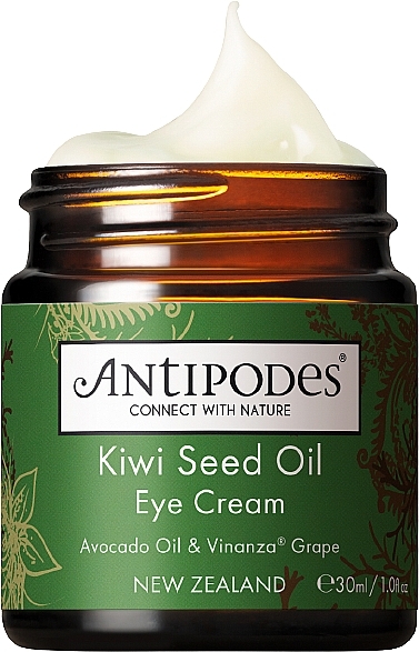 Krem pod oczy z olejem z pestek kiwi - Antipodes Kiwi Seed Oil Eye Cream — Zdjęcie N1