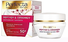 Kup PRZECENA! Odmładzający krem nawilżający do twarzy 50+ - Perfecta Peptydy&Ceramidy *