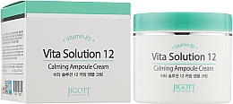 Kojący krem do twarzy w ampułce z witaminą B5 - Jigott Vita Solution 12 Calming Ampoule Cream — Zdjęcie N3