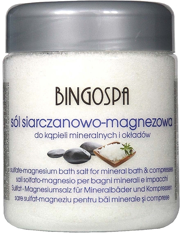Sól siarczanowo-magnezowa do kąpieli mineralnych i okładów - BingoSpa Salt And Magnesium Sulphate — Zdjęcie N1
