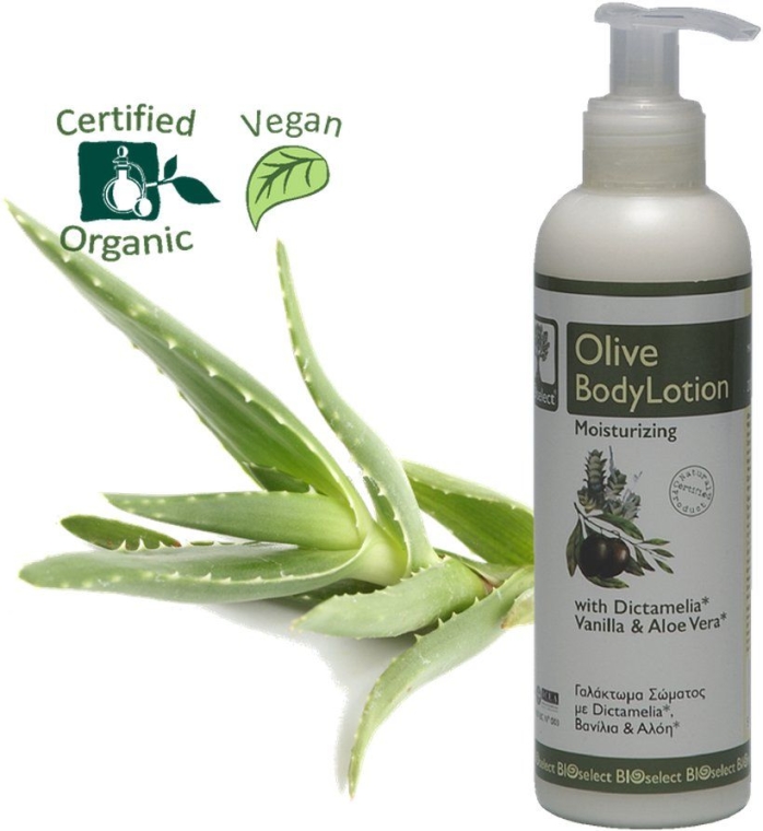 Nawilżający lotion do ciała Dictamelia, wanilia i aloes - BIOselect Olive Body Lotion Moisturizing — Zdjęcie N2