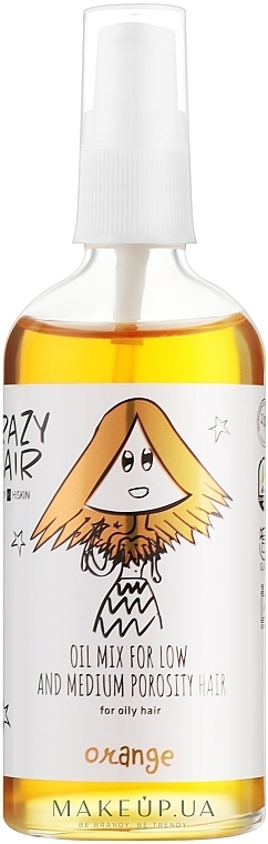 Mieszanka olejków do włosów o średniej i niskiej porowatości Orange - HiSkin Crazy Hair Orange Oil Mix For Low & Medium Porosity  — Zdjęcie N1