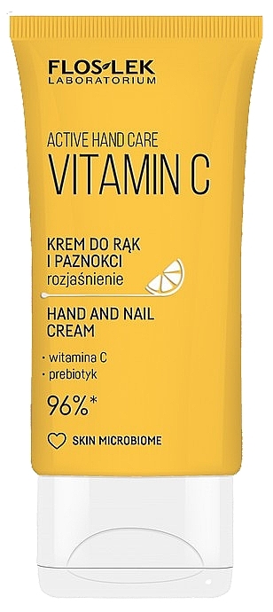 Krem do rąk i paznokci z witaminą C - Floslek Active Hand Care Vitamin C — Zdjęcie N1