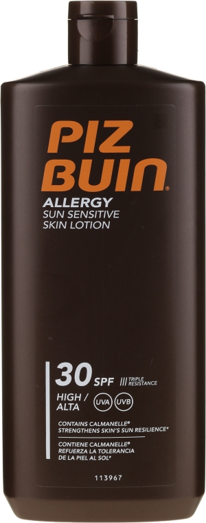 Przeciwsłoneczne mleczko do ciała do skóry wrażliwej SPF 30 - Piz Buin Allergy Sun Sensitive Skin Lotion — Zdjęcie N1