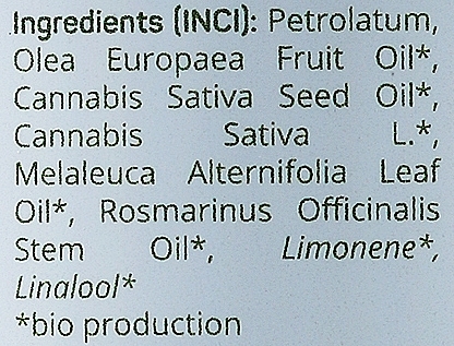 Maść konopna Drzewo herbaciane i rozmaryn - Trompetol Hemp Salve ECCO Teatree Rosemary (próbka) — Zdjęcie N2